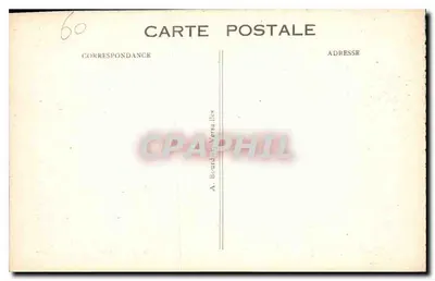 Pałac w Compiègne — Gabinet Pracy Napoleona I — Wydawca: A. Boudin - Versailles — Rewers