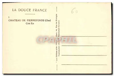 Zamek w Pierrefonds — Oise, strona wschodnia — Les Éditions d'Art Yvon — Rewers