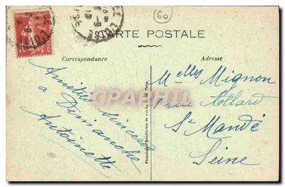 Bauvais — Relógio Vérité — Cliché Mera, Beauvais — Verso