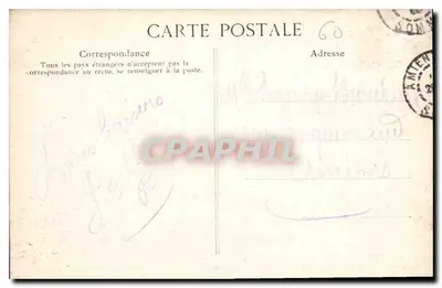 Sypialnia cesarek Marie-Louise i Eugénie — Pałac w Compiègne — Wydawca (E.L.D.) — Rewers