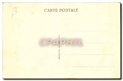 Zamek Chantilly — widok z zachodu — Brauin & Cie, Paryż — Rewers