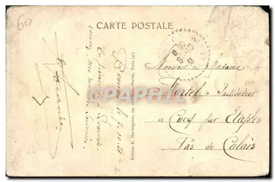 Beauvais — A Catedral — O Relógio Astronômico — Edição E. Harmignies, n°2 — Verso