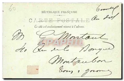 Beauvais — La Catedral — El Reloj — LL. 13 — Reverso