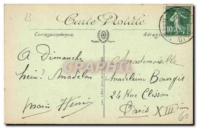 Castelo de Chantilly — Jardim da Volière — LL. — n° 111 — Verso