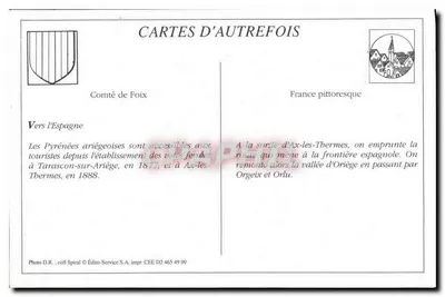 Ax-les-Thermes — Dolina Orlége i Most Petchés — Fot. Lahouche Fr. - Toulouse — Rewers