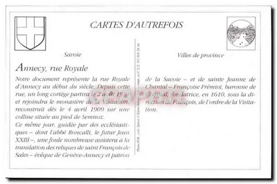 Annecy - Rue Royale — Pittier, fot. i wyd., Annecy, nr 460 — Rewers