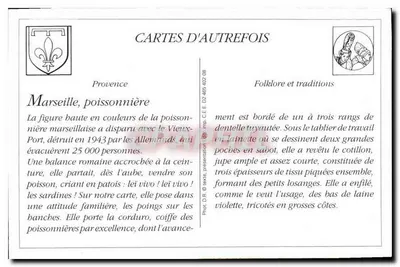 Marseille - Een visverkoper - Fotografie Lacon Marseille - n°372 — Achterkant