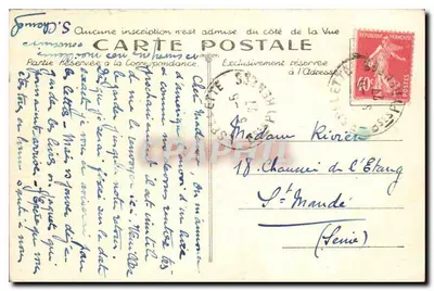 Biarritz (B.P.) — Wielka burza — fototypia Marcela Delboy, Bordeaux — Rewers