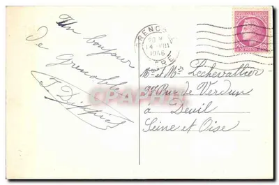 Grenoble — Antiguo convento y el teleférico de la Bastilla — CL.A.V. n° 0224 — Reverso