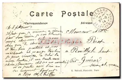 Vincennes — A Capela do Velho Forte e suas esculturas — E. M. — Verso