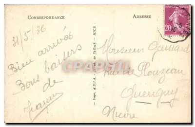 Royan — Les Grottes de Meschers — Drukarnia A.D.I.A. de St-Roch — Rewers