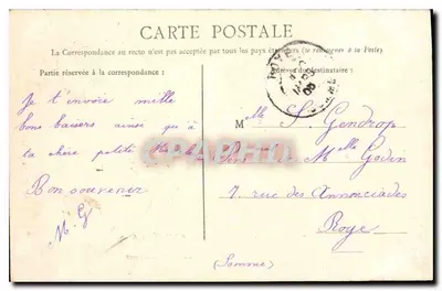 Compiègne — Zamek, Sale Kolumnowe — Édition Nouvelles Galeries — Rewers
