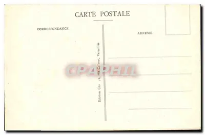 Versailles - O Bassin das Rocailles — Edição Cos, 9, rue Colbert, Versailles — Verso