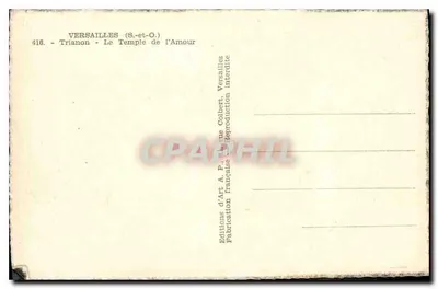 Versailles (S.-et-O.) - Trianon - O Templo do Amor — Éditions d'Art A. P. de Colbert — Verso