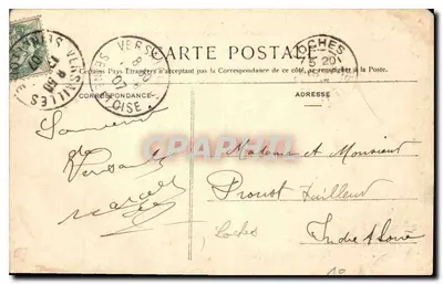 Versailles — Basen Latony, niedzielę z Wielkimi Wodami — wydawca N. WACH, Nancy, nr 116 — Rewers
