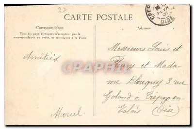 Gisors — Wieże strażnicze — Imp. Luth. A. Bardei, Gisors — Rewers