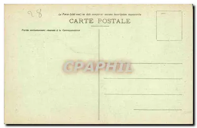 Catedral de Chartres — Portal Norte, lado izquierdo y detalles de la ventana lateral derecha — G. Foncault, edit. Dreux — Reverso