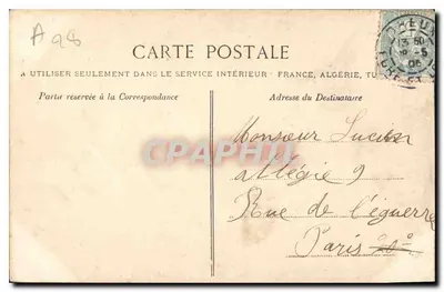 Dreux — Porta do antigo castelo — La C.P. n°27 — Verso