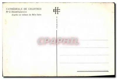 Katedra w Chartres — deambulatoire — wydawca Empreca — Rewers