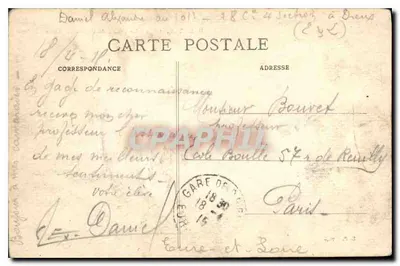 Dreux (E-et-L) - O Corpo de Guarda do Velho Castelo — E.P. - 2636 — Verso