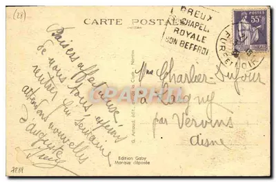 Dreux (E.-et-L.) — Belfier (dawny Urząd Miasta) — Gaby, n°29 — Rewers