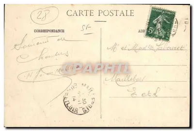 Chartres (E-et-L) — De Kathedraal (van de XIIe tot de XVIe eeuw) — Ch. Fournel, Impr. Droux — Achterkant