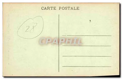 Zamek w ANET (E.-et-L.) — Pokój Diany — G. Foucault, wyd., Dreux — Rewers