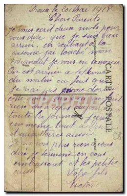 Dreux - Chapelle Saint-Louis - Vitrail - La Mort du Christ entre deux Larrons - Imprimerie Phototype F. Pasquis, Laigle — Verso