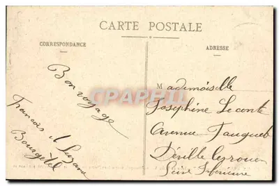Kapelle St-Louis - Grab der Herzogin von Alençon, gestorben bei dem Brand im Bazar de la Charité, von Barrias — Ch. Foucault, Verlag Dreux — Rückseite