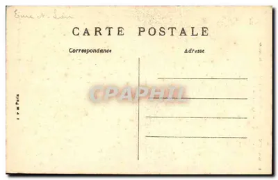 Dreux — El antiguo Obispado y el camino que conduce a la Capilla de San Luis — E. Gobert, edit. Dreux — Reverso