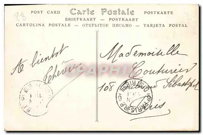 Chartres — Katedra, widok z Cachemback — ND Phot. — Rewers