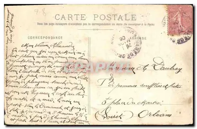 Dreux - La Chiesa di San Pietro, costruita tra il XIII e il XVII secolo — Collezione J. Lefebvre, Editore, Dreux — Verso