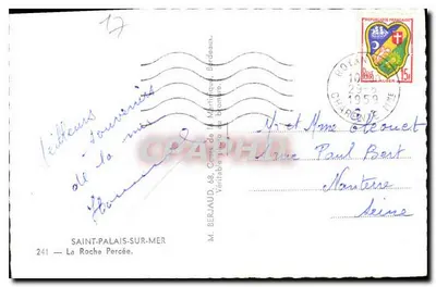 La Roche Percée — Saint-Palais-sur-Mer — Tito — Verso