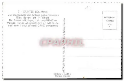 Saintes (Charente-Maritime) — Galo-romanskie areny — Éditions Gaby — Rewers