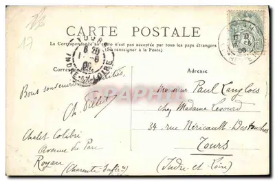 Okręgi Royan - Pontaillac - Façada Verthamon — Wydawca: Napoléon & Cie, nr 67 — Rewers