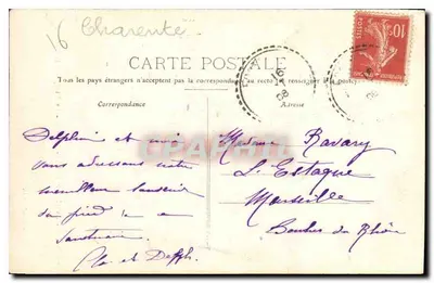Nossa Senhora de Prime-Combe — A Virgem da Colina — Cliché de M. de G. — Verso