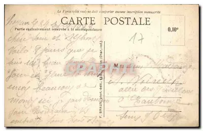 Stara pocztówka Charente Inf Royan Kino Mule — Rewers