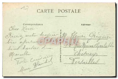 Châtelailly — Morze w furii — R. Bergevin, wyd., 66, rue des Merciers La Rochelle — Rewers
