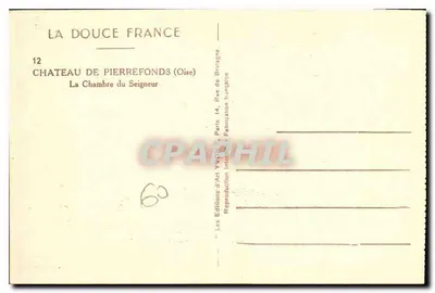 Sala do Senhor — Castelo de Pierrefonds (Oise) — Yvon — Verso