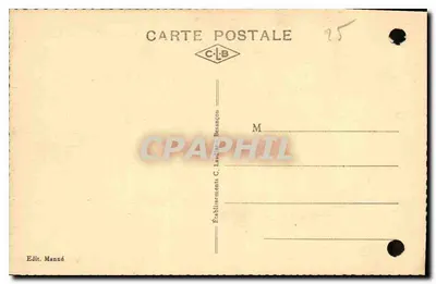 Environs de BAUME-les DAMES (Doubs) — Vallée du Doubs — Editor Manné, n°16 — Verso
