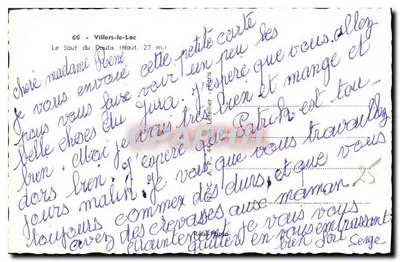 El Salto del Doubs — Villers-le-Lac (27 m.) — editor no visible — Reverso