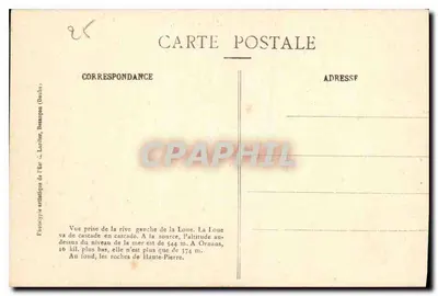Vale da Loue nas gargantas de Nouailles e em Entre-Roches — MOUTHIER-Haute-PIERRE — C. L., B. — n° 615 — Verso