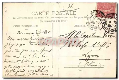 Besançon - Barragem e a Cidadela vistas de Micaud — editor desconhecido, n° 34 — Verso