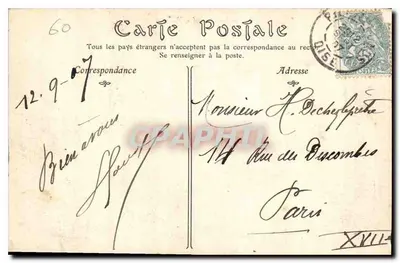 Zamek w PIERREFONDS — Kaplica i Schody Honorowe — N.D. Dechbou — Rewers