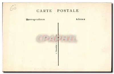 Chantilly — Zamek widziany z alei Filozofów — D. Chantilly — Rewers