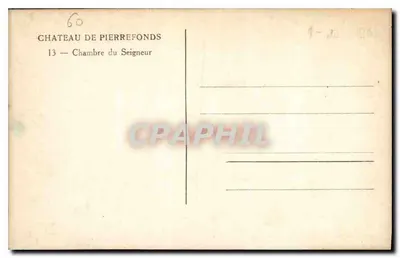 Zamek Pierrefonds — Pokój Pana — n°60 — Rewers
