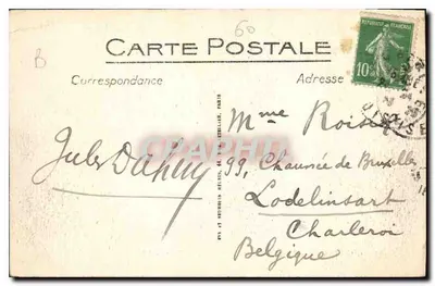 Compiegne — El Castillo, la Fachada hacia el Parque — LL. — Reverso