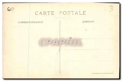 Zamek w PIERREFONDS — Wejście — Wydawnictwo Camille Henry, Compiègne — Rewers