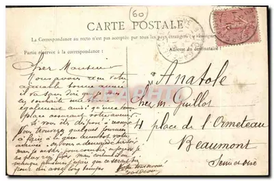 Compiègne — Porte Chapelle — Wydawnictwo Nouvelles Galeries — Rewers