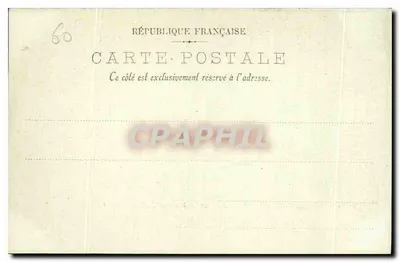 Zamek w Compiègne — Pokój sypialny Marie-Antoinette — LL. — n°27 — Rewers
